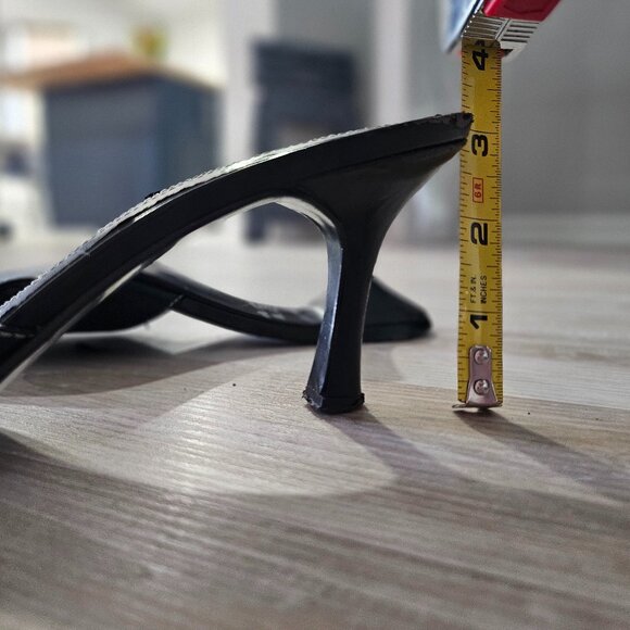 Nine West Black Mule Heels - Size 8 - Picture 3 of 8